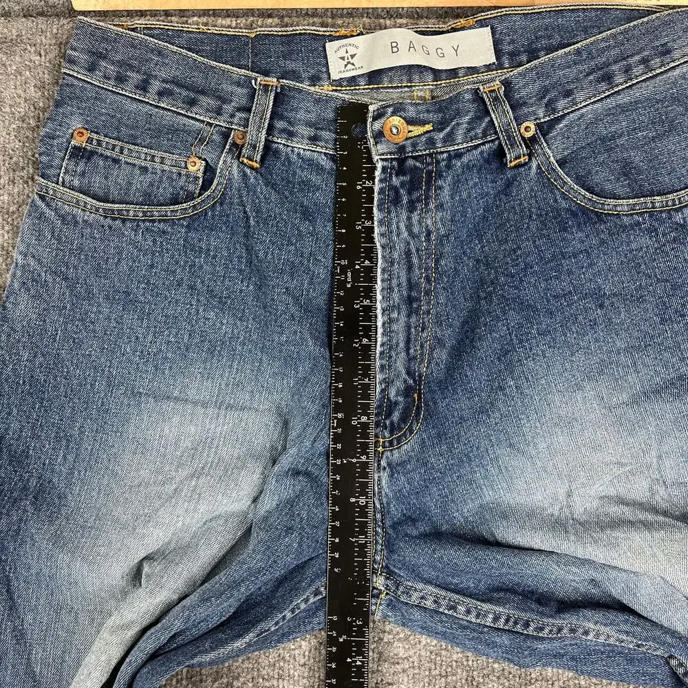 Arizona Jeans‎ Mens 34x34 Blue Baggy Fit Straight Leg Denim Casual Skater